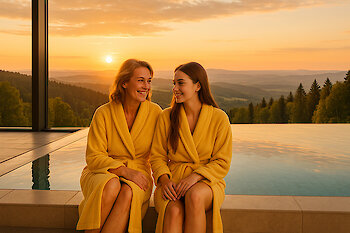 Mutter und Tochter Urlaub im Bayerischen Wald